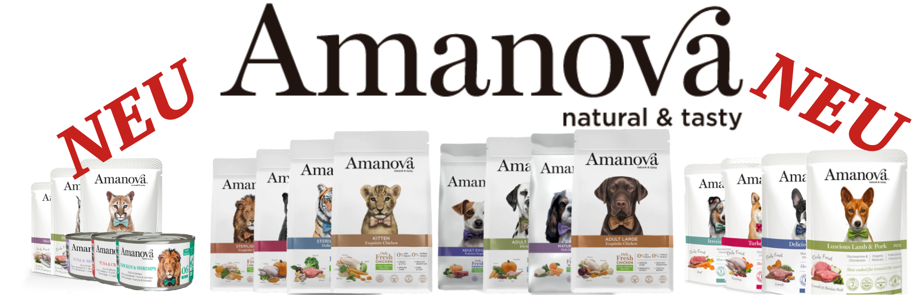 Neu im Futterstudio - Amanova Trocken- und Nassfutter für Hunde und Katzen