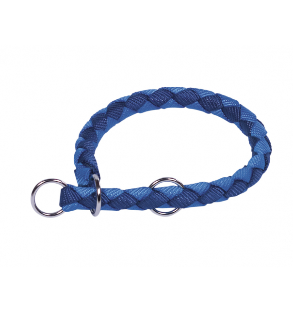 Nobby Zugstopp Halsband "Corda"  blau-hellblau