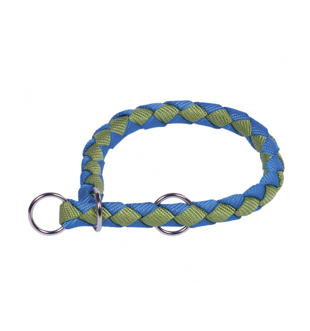 Nobby Zugstopp Halsband "Corda"  grün-hellblau L-XL