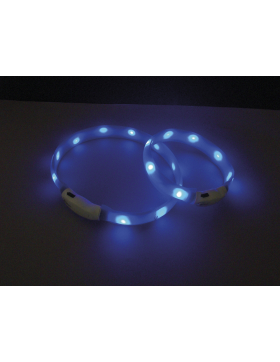 Nobby LED Leuchtband breit "VISIBLE" 25 mm; 70 cm blau