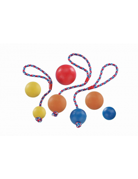 Nobby Rubber Line Ball mit Seil  ? 7 cm