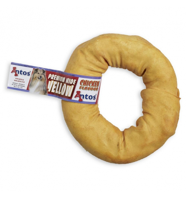 Antos Donut Ring, groß 6,5" / gelb