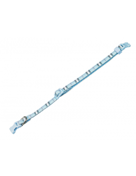 Halsband Tartan hellblau L: 20-35 cm, B: 10 mm