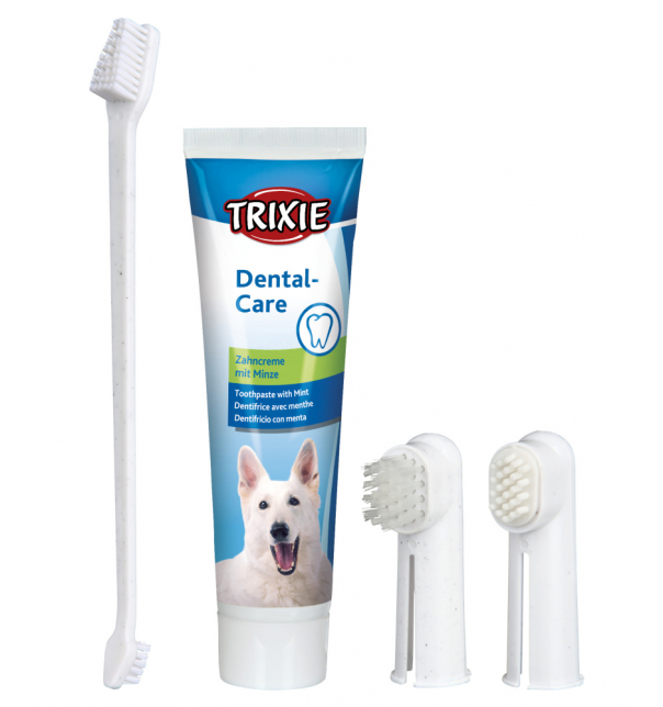 Trixie Zahnpflege-Set, Hund, 100 g