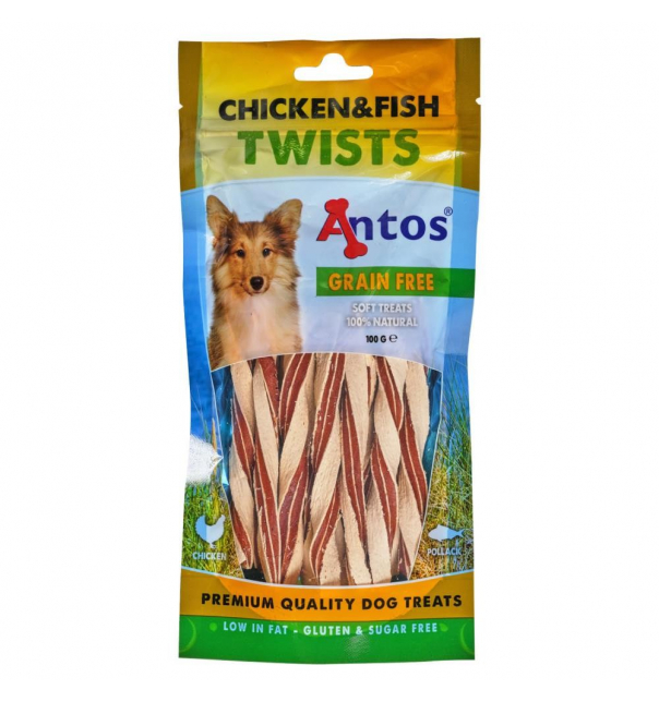 Antos Chicken & Fish Twist / 100g