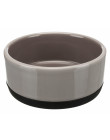 Trixie Napf, Keramik/Gummirand, 0,4 l/ø 12 cm, grau