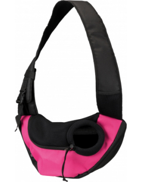 Trixie Fronttasche Sling, 50 x 25 x 18 cm, pink/schwarz