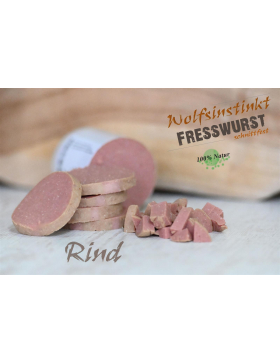 Wolfsinstinkt Fresswurst Rind (schnittfest)