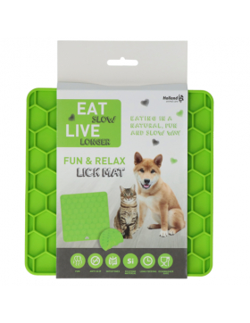 Eat Slow Live Longer Fun & Relax Lick Mat Grün