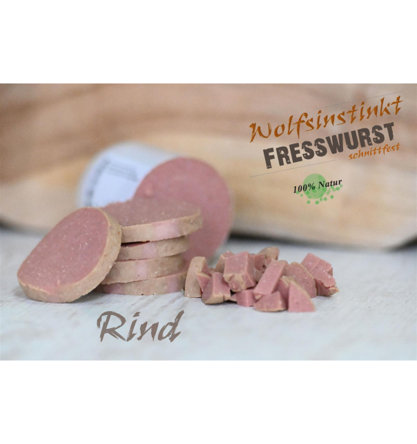 Wolfsinstinkt Fresswurst Rind (schnittfest) 800g