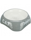 Trixie Napf Cat, Keramik, Fischgräte, 0,2 l / 13 cm