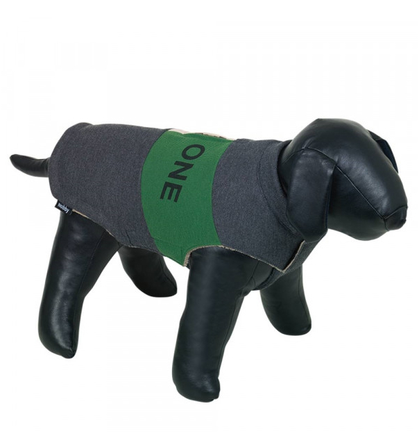 Nobby Hundemantel " The one" grau-grün 40 cm