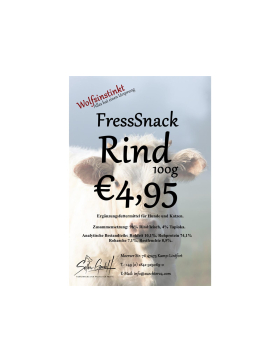 Wolfsinstinkt FressSnack Rind 100g