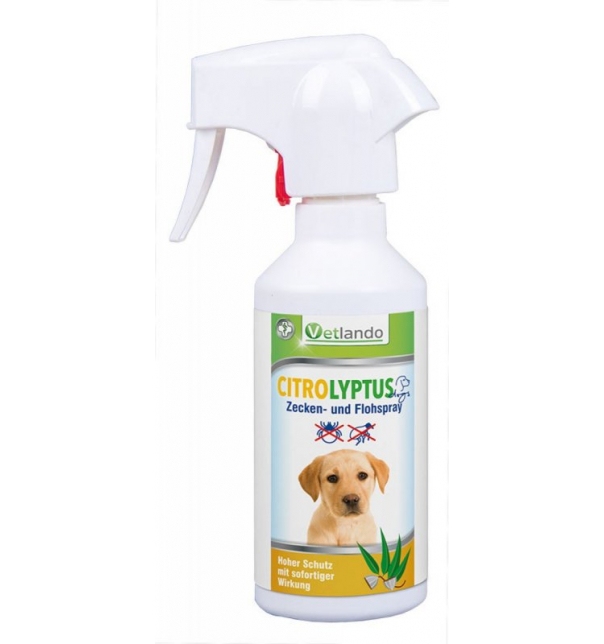 Vetlando Citrolyptus Zecken- und Flohspray, 250 ml, Hund