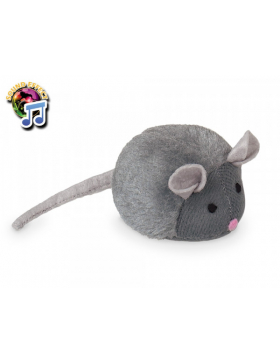 Nobby Plüsch Maus mit Stimme, 15 cm