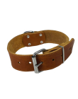 Nobby Halsband "TABIL" extra breit cognac 55 cm (38-48 cm), 40 mm