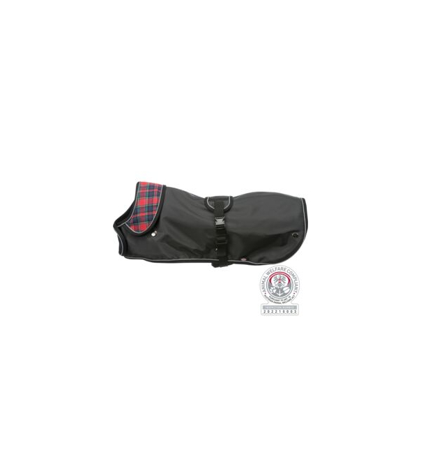Trixie Mantel Hermy 2 in 1  schwarz/rot