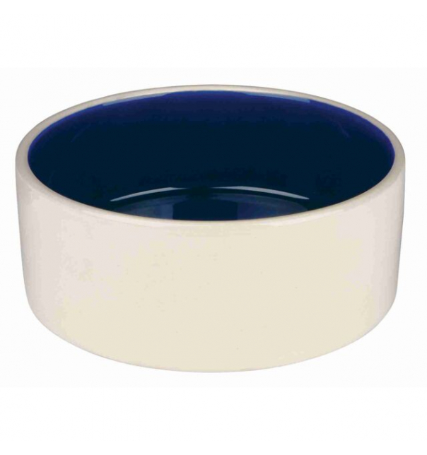 Trixie Napf, Keramik  creme/blau