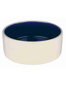 Trixie Napf, Keramik  creme/blau