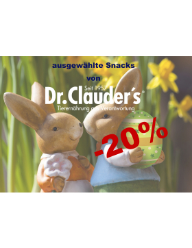 Osteraktion - auf ausgewählte Dr. Clauder Snacks -20%
