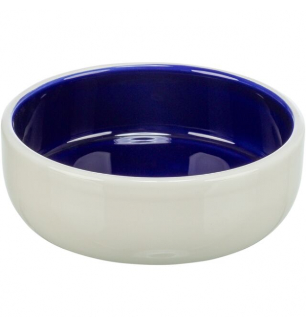 Trixie Napf, Keramik, 0,3 l/ø 13 cm, creme/blau
