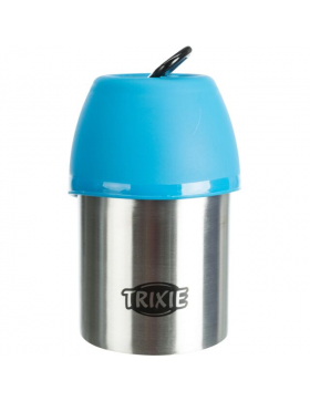 Trixie Flasche mit Trinknapf, Edelstahl/Kunststoff, 0,3...