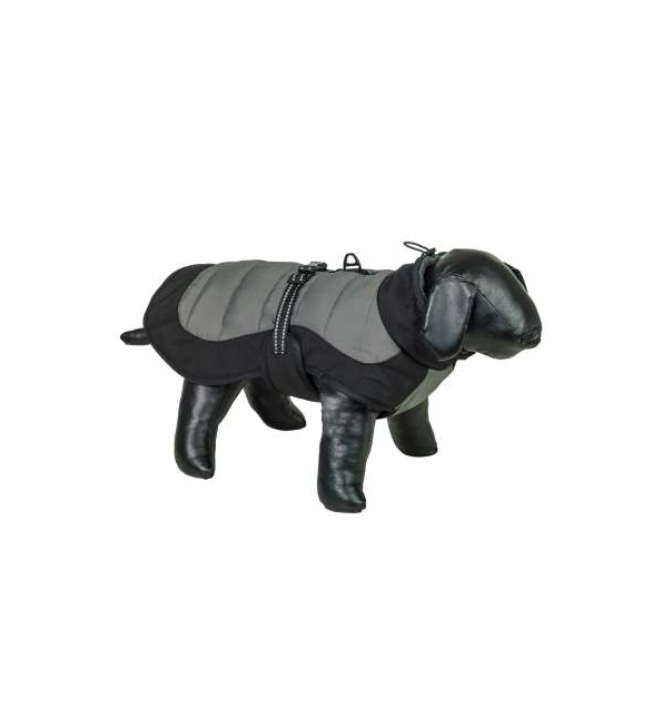 Nobby Hundemantel MIX 2 in 1 grau-schwarz