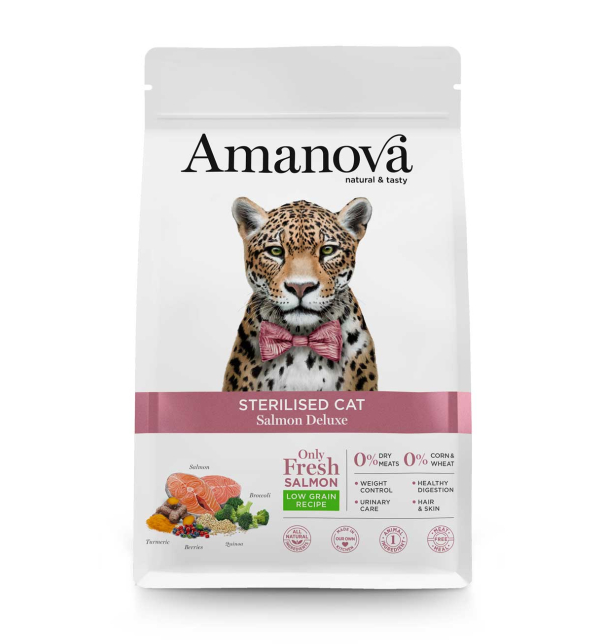 Amanova STERILISED Katze "DELUXE" Lachs 1,5kg