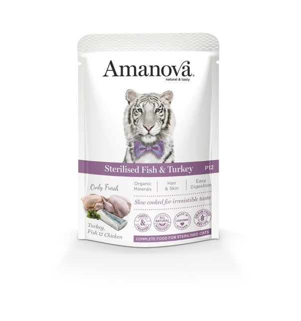 Amanova Adult P12 STERILISED Fisch & Truthahn 85g