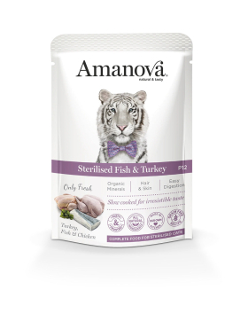 Amanova Adult P12 STERILISED Fisch & Truthahn 85g