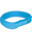 Trixie Flash Leuchtband USB, Silikon, L-XL 70cm/30mm blau