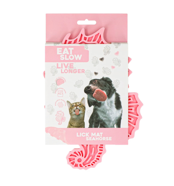 HAC Eat Slow Live Longer Lick Mat Seahorse