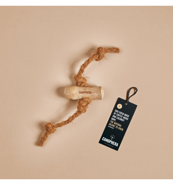 Canophera Kauspielzeug aus Kaffeeholz und Kokosseil - verschiedene Größen