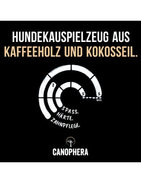 Canophera Kauspielzeug aus Kaffeeholz und Kokosseil - verschiedene Größen