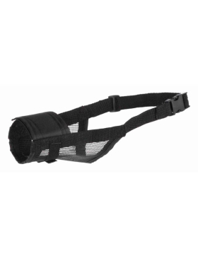 Trixie Maulschlaufe mit Netzeinsatz, Polyester, Schwarz