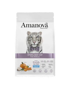Amanova STERILISED Katze "DELICACY" Fisch