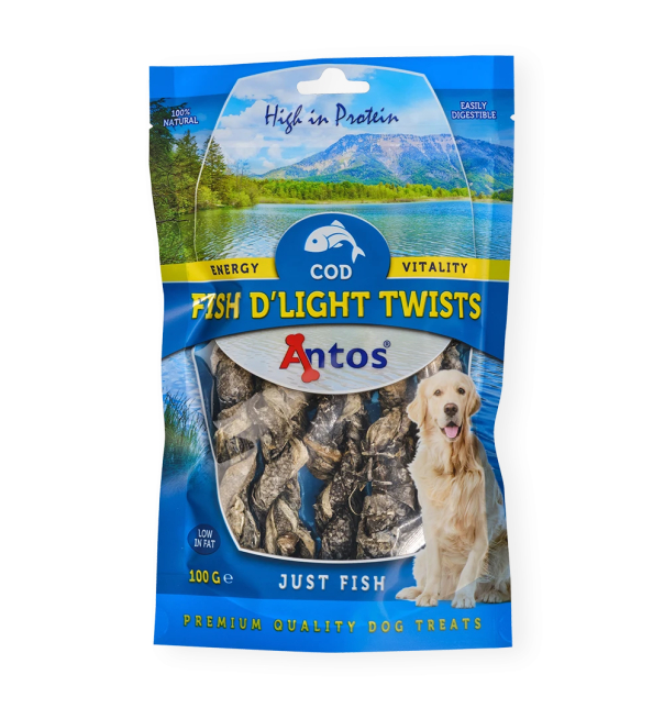 Antos Fish Dlight Twists (Kabeljau) 100 gr