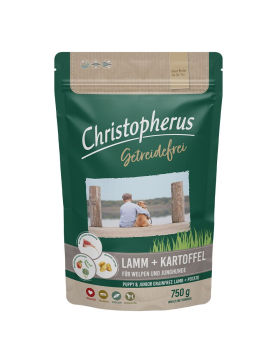 Christopherus Getreidefrei Welpe & Junghund mit Lamm...