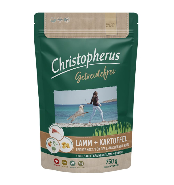 Christopherus Getreidefrei Leichte Kost Lamm & Kartoffel 750g