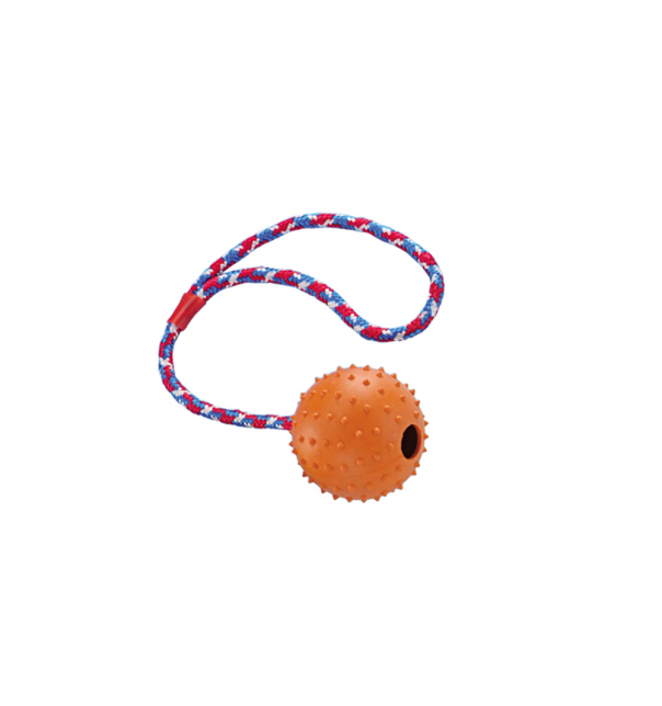 Nobby Rubber Line Ball mit Glocke und Seil  ? 7,0 cm