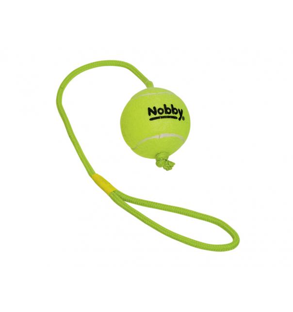 Nobby Tennisball mit Wurfschlaufe 7,5 cm