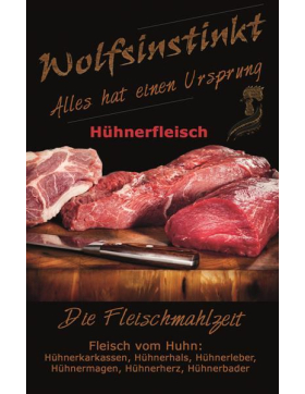 Wolfsinstinkt - Hühnerfleisch (grob gewolft) 500g