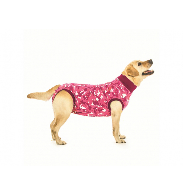 Schutzanzug Suitical - Recovery Suit Hund Camouflage pink (XL)